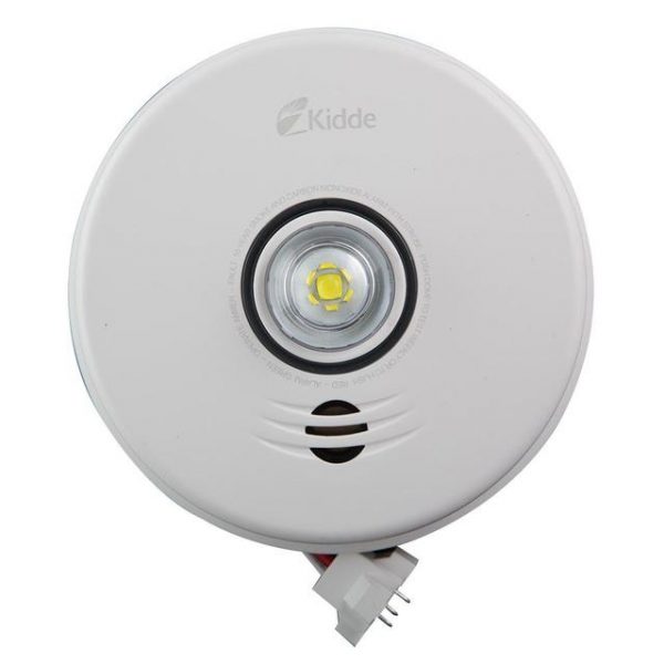 Kidde P4010ACLEDSCOCA 120 VAC Integrated 3-in-1 LED Strobe and 10-Year Talking Smoke & CO Alarm