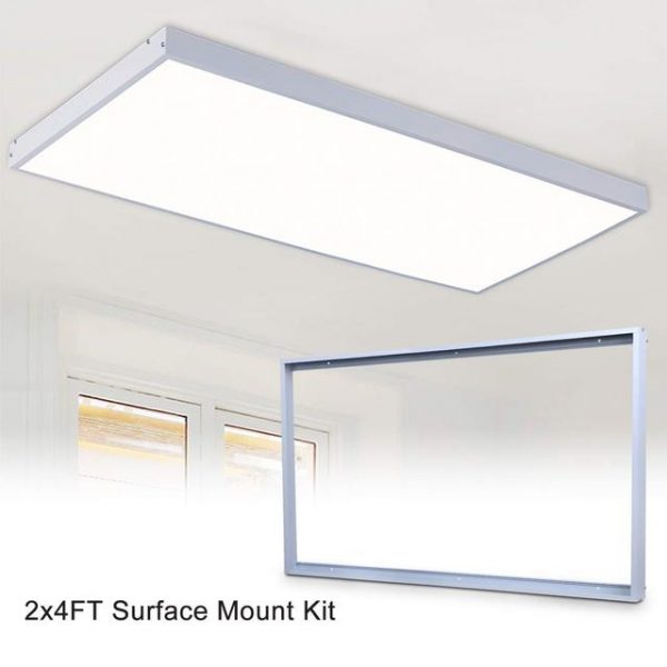 2x4FT Surface Mount Kit / Drop Ceiling Light Aluminum