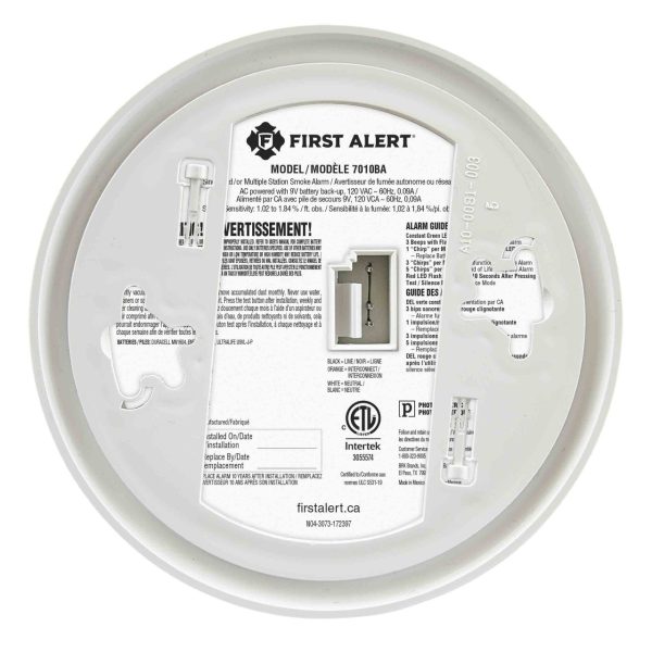 BRK : 7010BA Hardwired Photo Smoke Alarm with 9V Battery Backup - Image 3