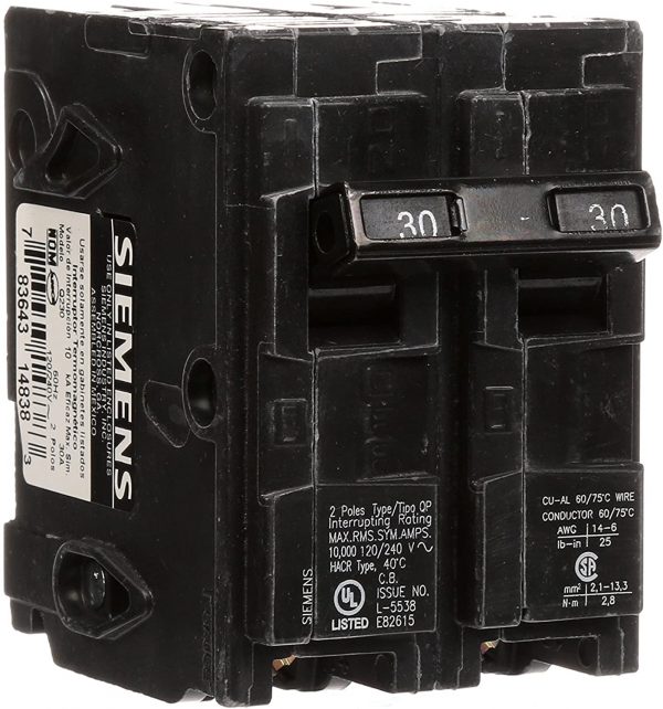 SIEMENS Q230 30-Amp Double Pole Type QP Circuit Breaker - Image 2