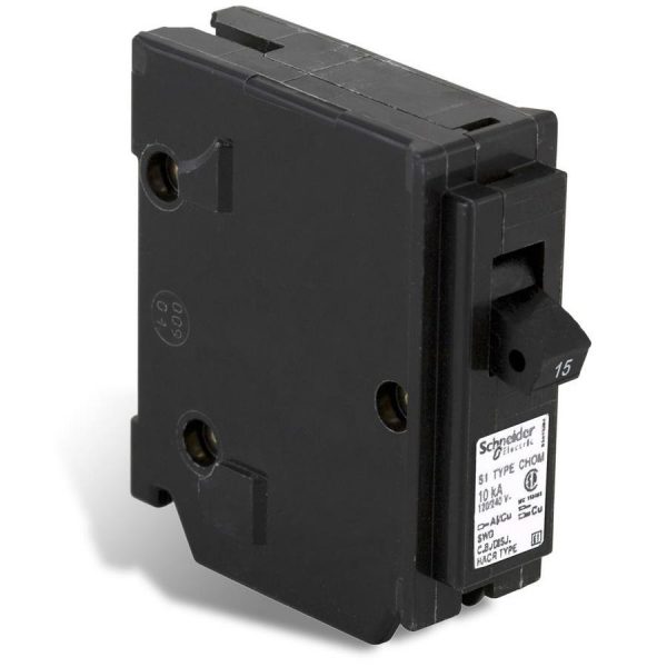 CHOM115 Homeline 15-Amp CHOM Single-Pole Plug-On Circuit Breaker