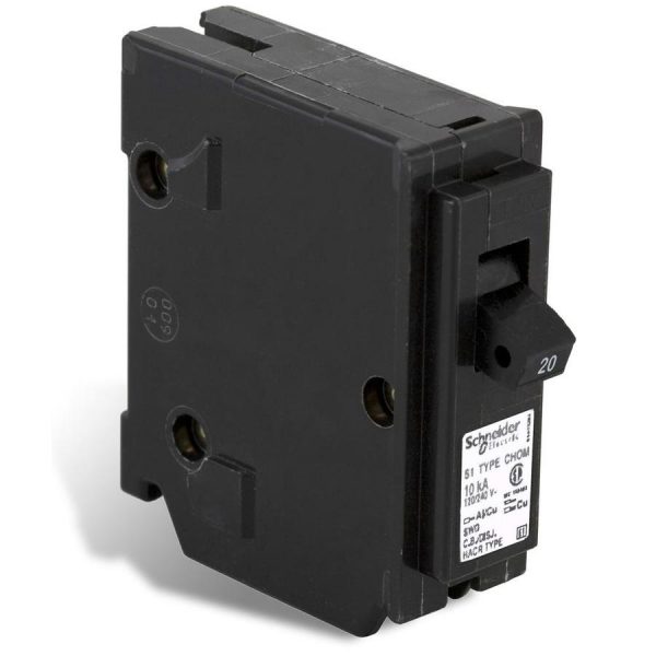 CHOM120 Homeline 20-Amp CHOM Single-Pole Plug-On Circuit Breaker