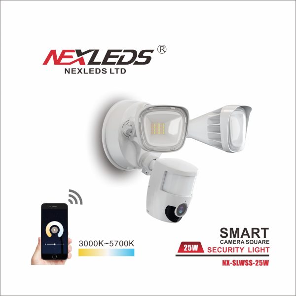 NEXLEDS : Smart Camera Square Security Light