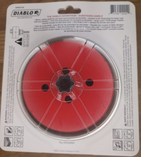 DIABLO Hole Saw| 4-1/8" | 105MM BIMETAL | DHS4125 - Image 2