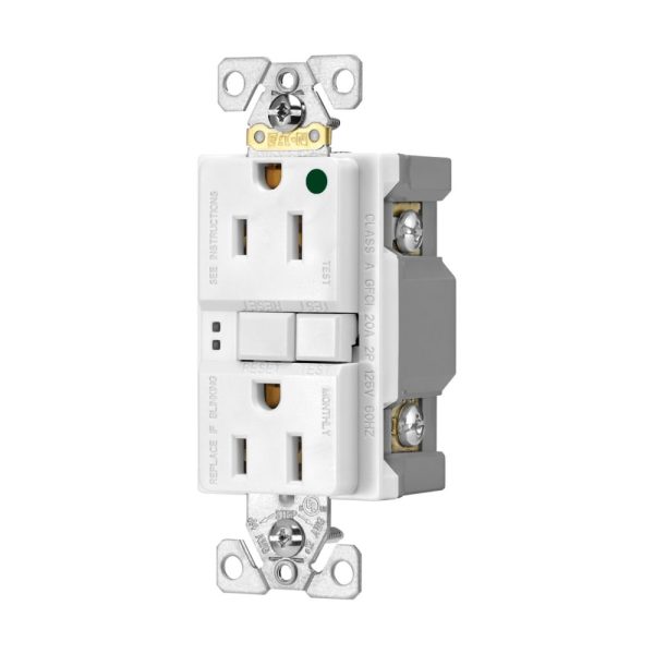 EATON : SGFH15W hospital grade GFCI receptacle, Self-test, 15A - Image 2